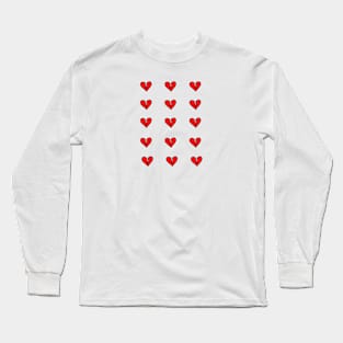 Sad Pink Broken Heart Set Pack Long Sleeve T-Shirt